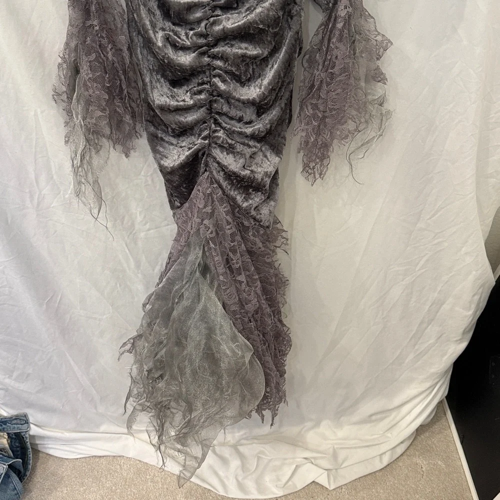CHASING FIREFLIES Zombie Dress lace and velvet no wings sz 10